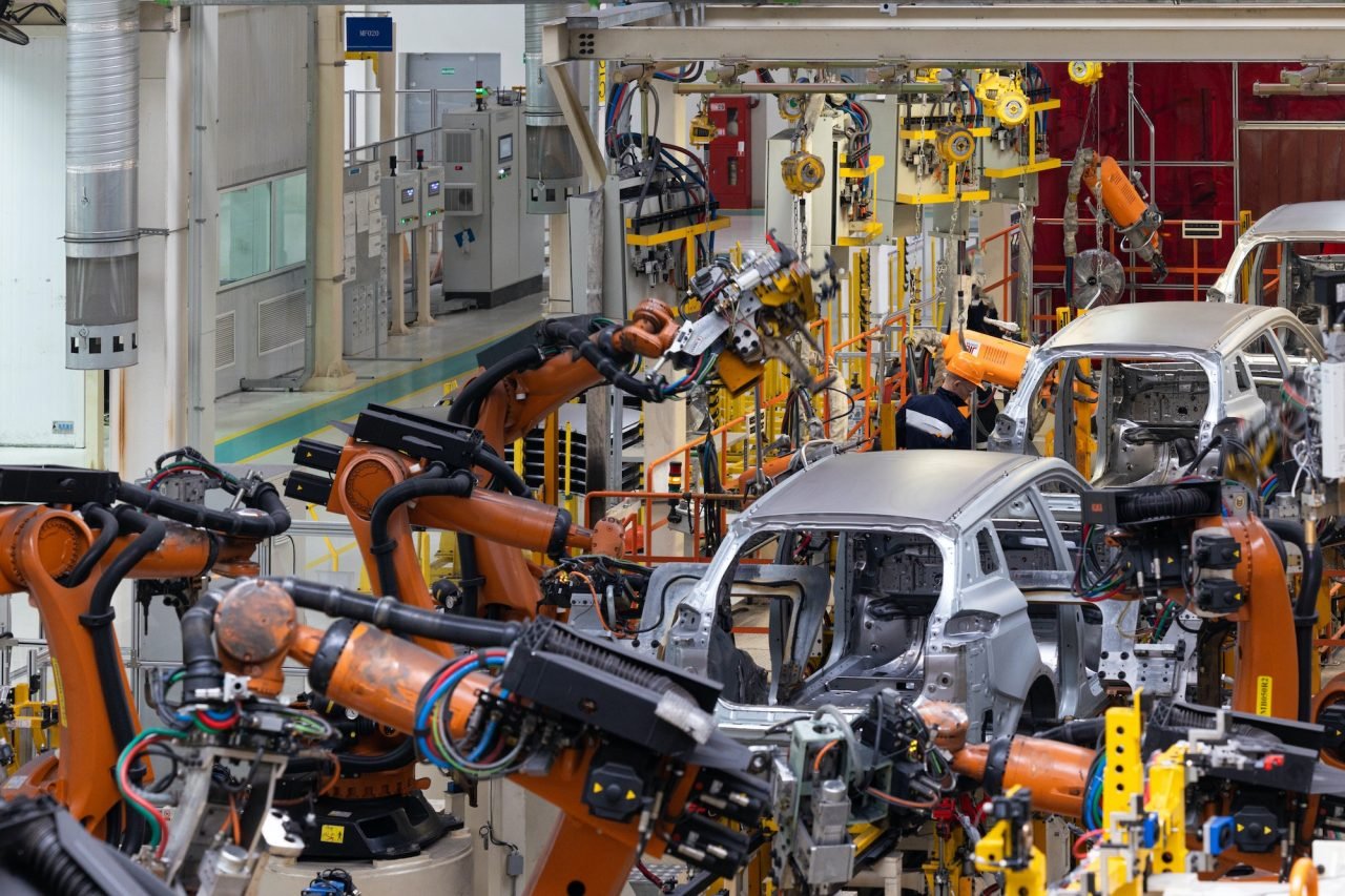 photo of automobile production line modern car assembly plant modern and high tech automotive